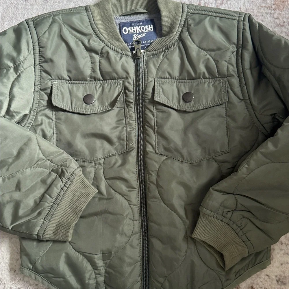 OshKosh B'gosh Olive Green Quilted Puffer Jacket size 5T